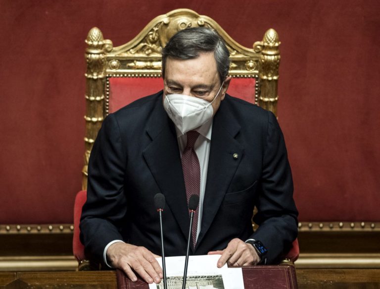 Draghi “Per chi sostiene il Governo l’Euro è una scelta irreversibile”