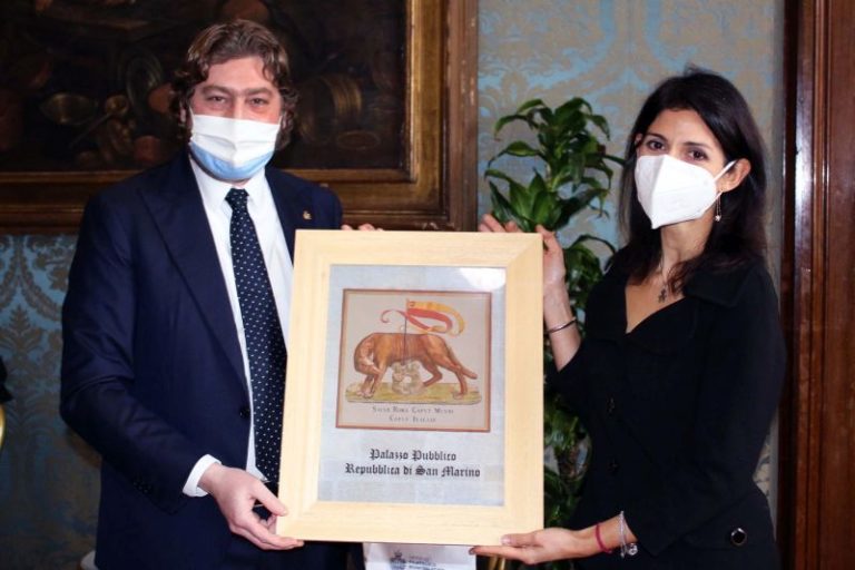 San Marino, Pedini Amati al Campidoglio per i 150 anni di Roma Capitale