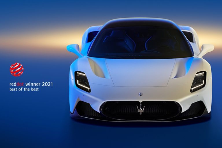 Maserati MC20 premiata ai “Red Dot Awards 2021”