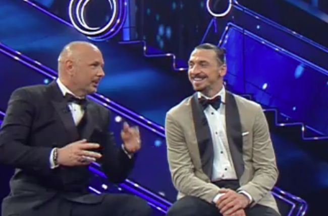 A Sanremo Fiorello ironizza su Zingaretti, cantano Mihajlovic e Ibra