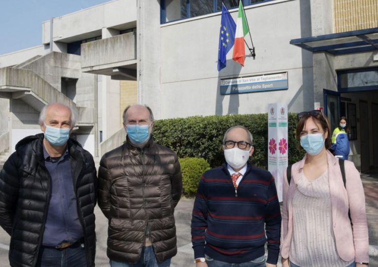 Inaugurato centro vaccinale a San Vito al Tagliamento in Friuli