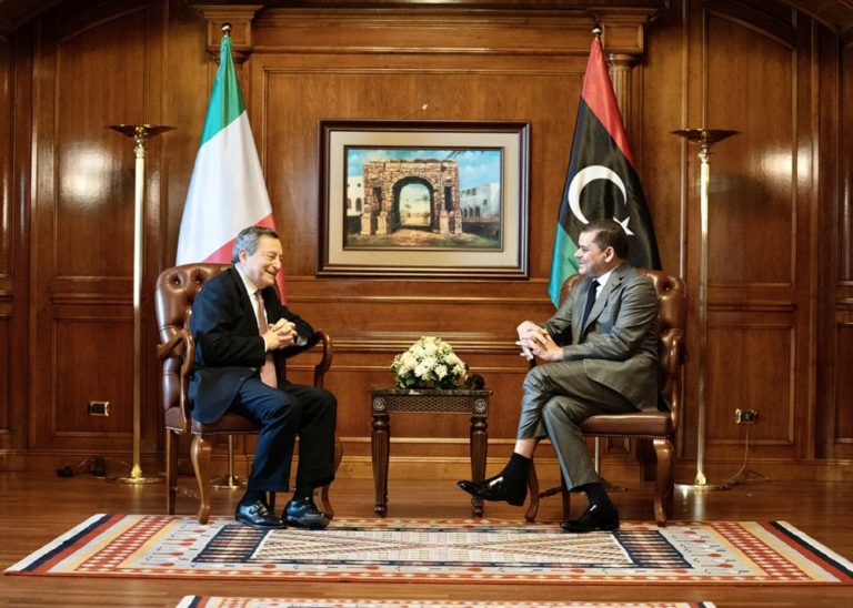 Draghi a Tripoli “In Libia c’è voglia di futuro”