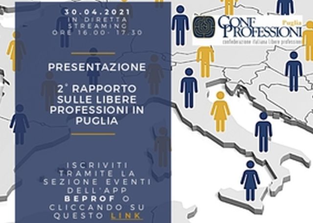 Libera professione in Puglia, presentato rapporto di Confprofessioni
