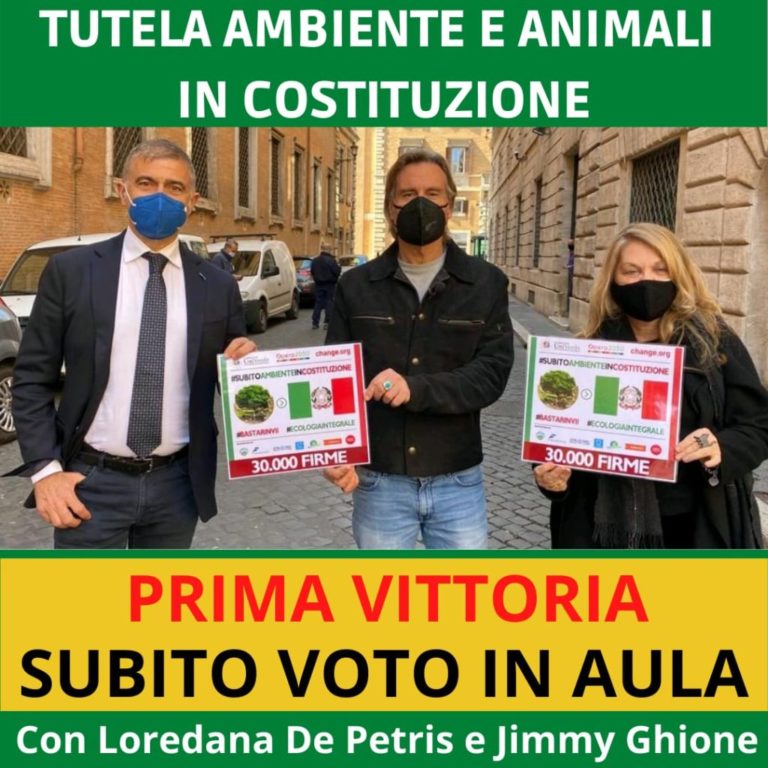 Tutela ambiente in Costituzione, Pecoraro Scanio “Prima vittoria”