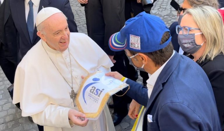 Asi in visita dal Papa con Run for Sla