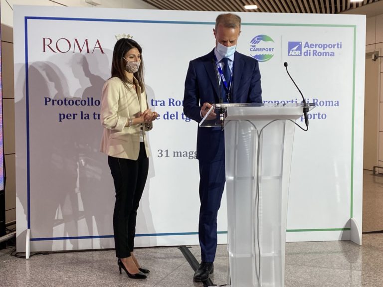 TG Roma Informa trasmessi su due schermi dell’aeroporto Fiumicino