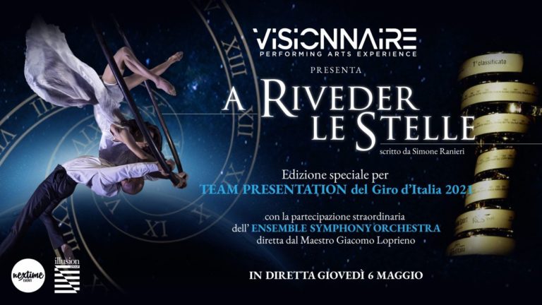 Dante apre il Giro d’Italia con l’anteprima “A Riveder le Stelle”