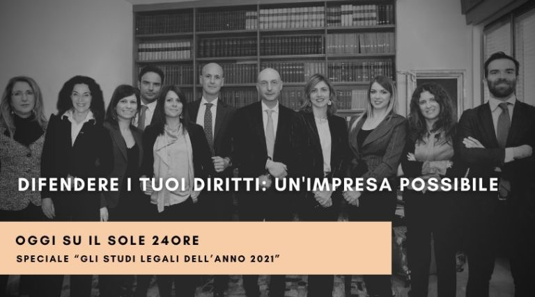 Dal Sole24Ore nuovo riconoscimento per lo Studio legale Palmigiano