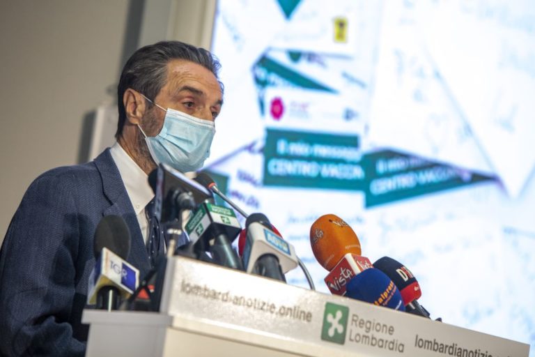 Fontana “Entro luglio prima dose di vaccino a tutti i lombardi”