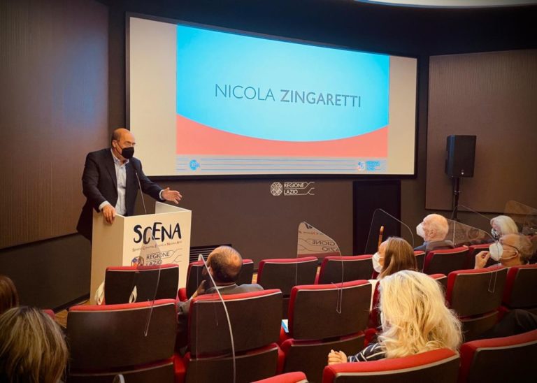 Zingaretti inaugura progetto “Scena” in locali ex Filmstudio