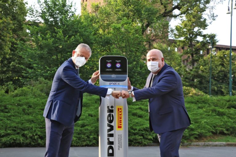 Pirelli ed Enel X, ricarica per le auto elettriche dai gommisti Driver