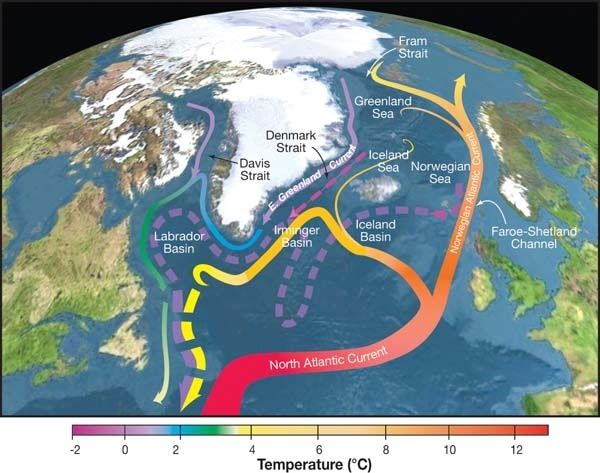 Aumento temperatura in Europa dipenderà dalle correnti atlantiche