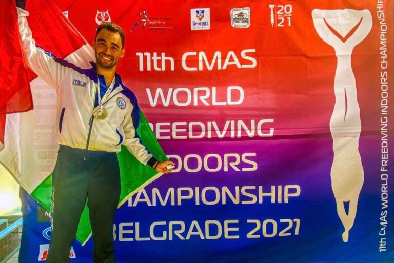 Sciacca d’argento nell’endurance ai Mondiali di apnea indoor
