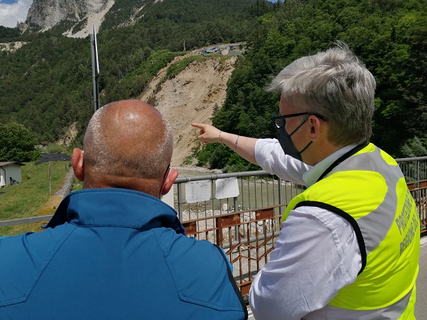 Veneto, fatta espoldere la frana della Busa del Cristo