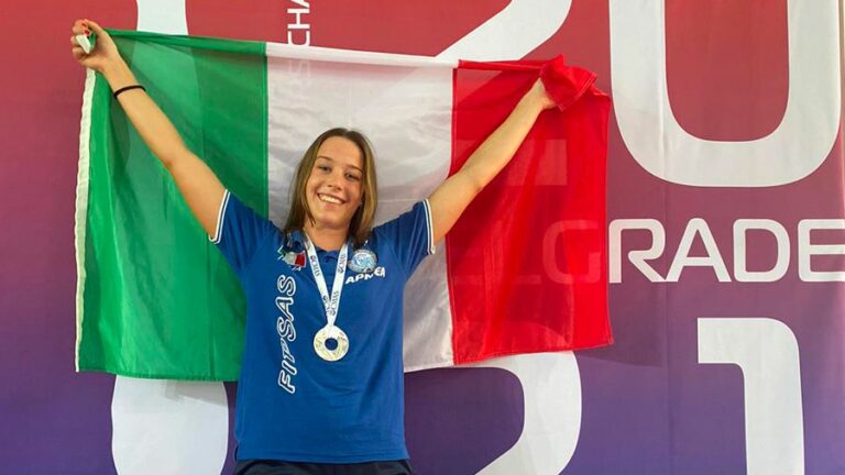 Mondiale apnea indoor, Barbon d’argento nella speed 100 m