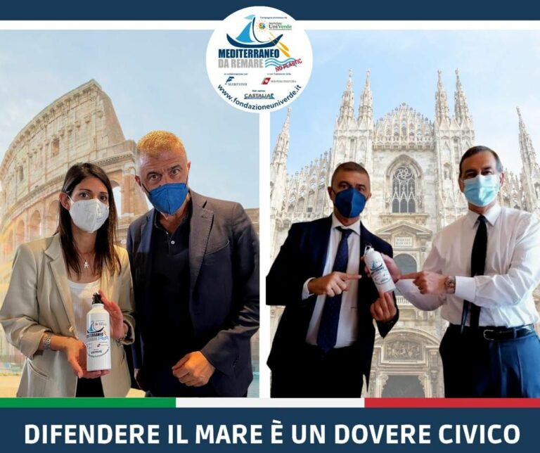 Pecoraro Scanio “Con Raggi e Sala per la difesa del mare da plastiche”