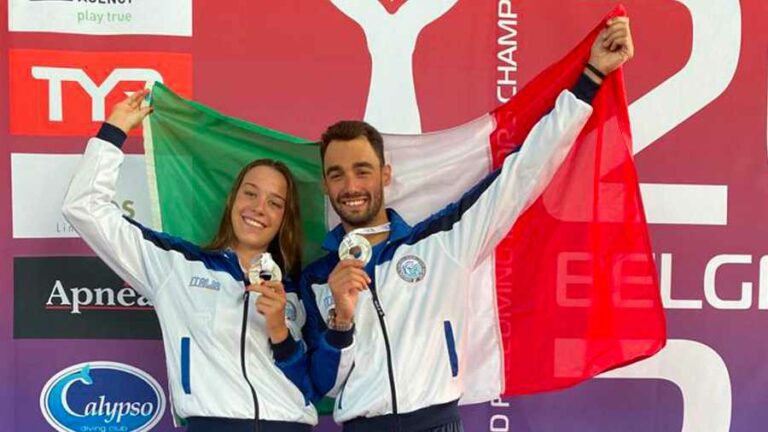 Mondiale apnea indoor, Barbon e Sciacca d’argento nell’endurance