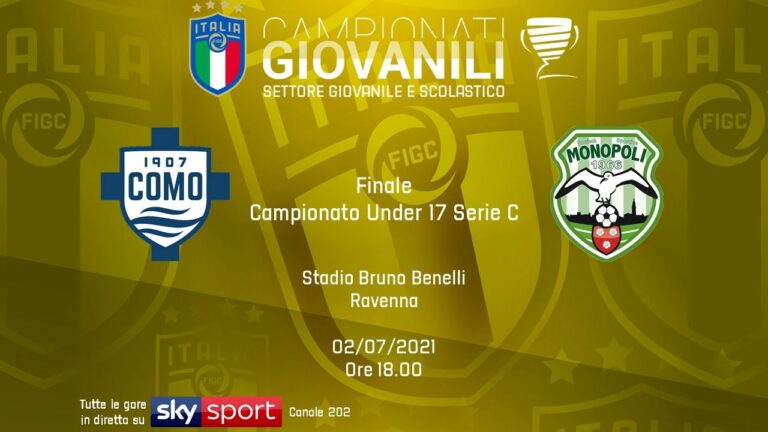 Venerdì Como-Monopoli, finale scudetto della Serie C under 17