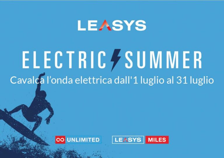 Leasys “Electric Summer”, un mese di offerte per la mobilità elettrica