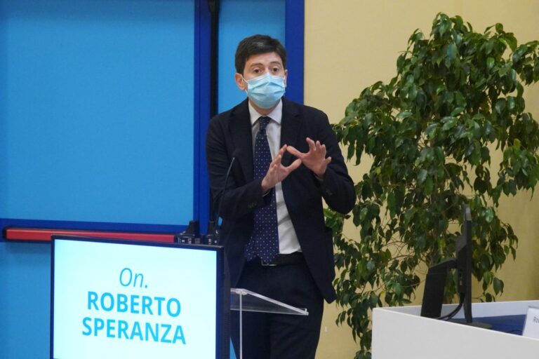 Speranza “Al via progetto Ministero per la prevenzione dei tumori”