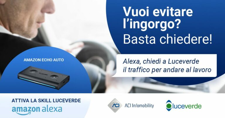 Aci lancia “Luceverde”, nuova skill di Alexa info-traffico