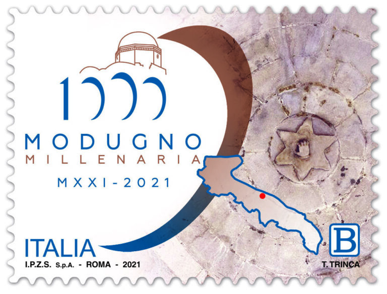 Poste Italiane celebra cittadina Modugno con un francobollo