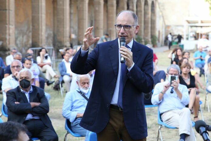 IL SEGRETARIO DEL PD ENRICO LETTA