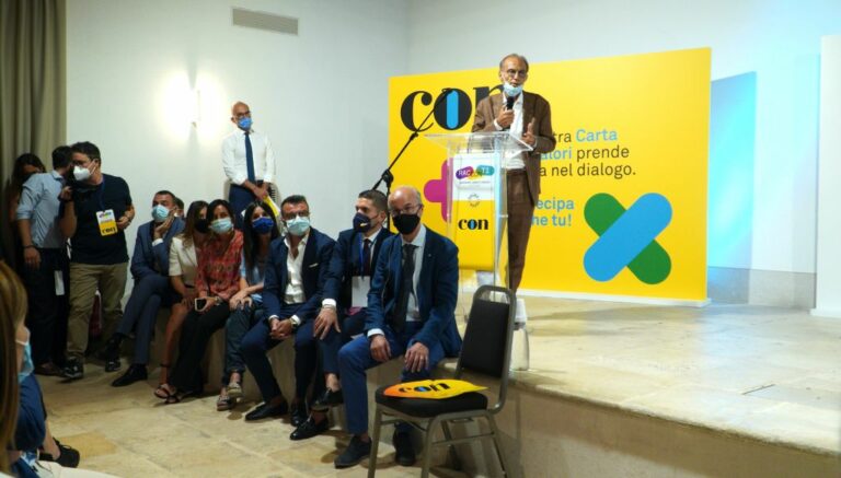 Puglia, Emiliano presenta il movimento politico “Con”