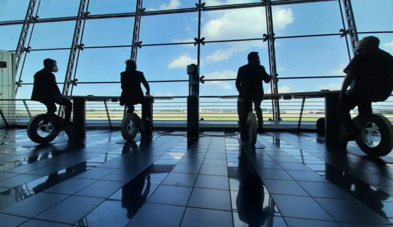 A Torino Airport si ricarica lo smartphone pedalando