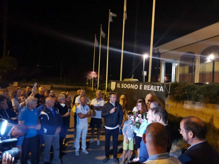 Grande accoglienza per Perilli e Berti al rientro da Tokyo