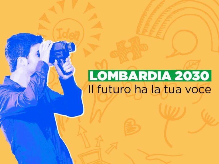 “Lombardia 2030. Il futuro ha la tua voce”, domande entro il 31/8