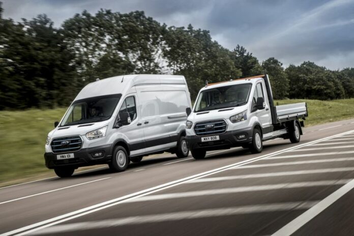 Ford E-Transit Hits European Roads as Fleet Customers Begin Tria