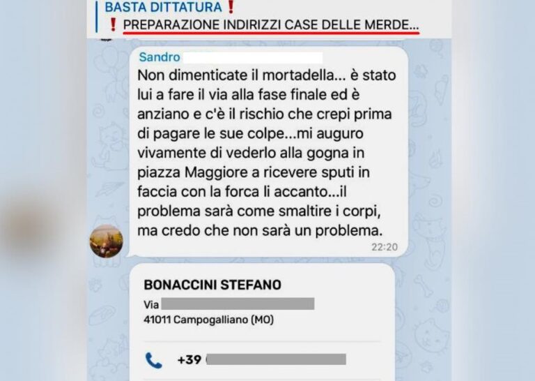 Bonaccini “Nelle chat dei no-vax anche il mio nome”