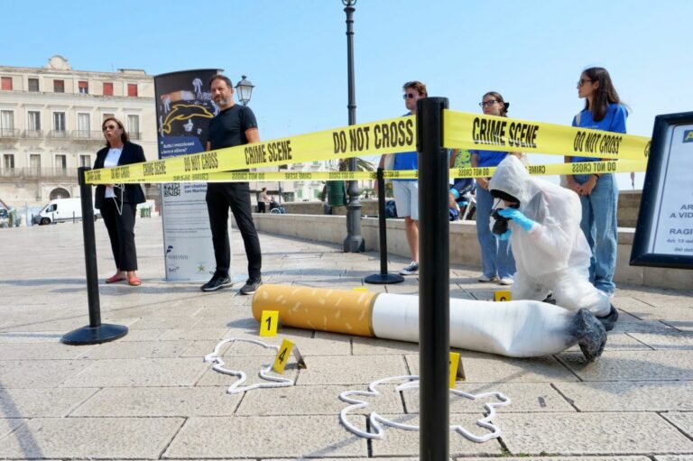 Arriva a Bari la campagna contro l’abbandono dei mozziconi