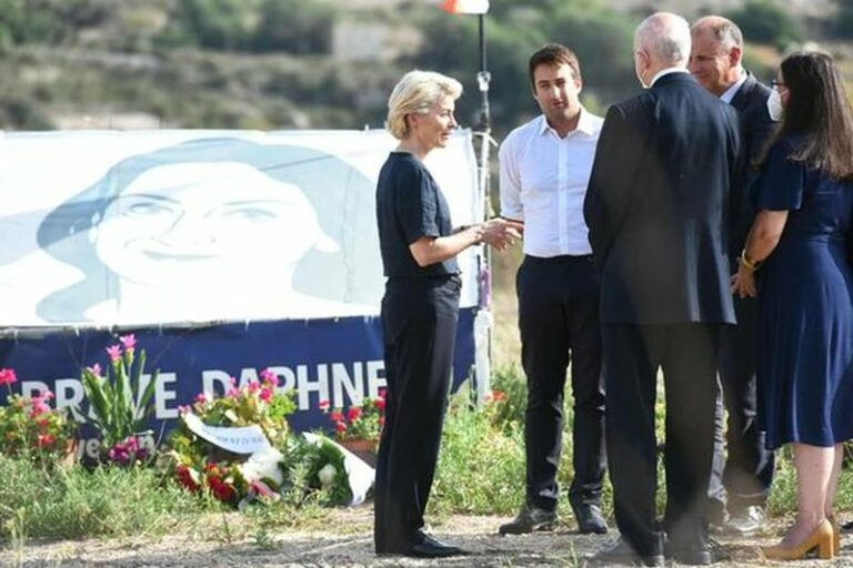 Caruana Galizia murder, von der Leyen “Sacrifice for democracy”