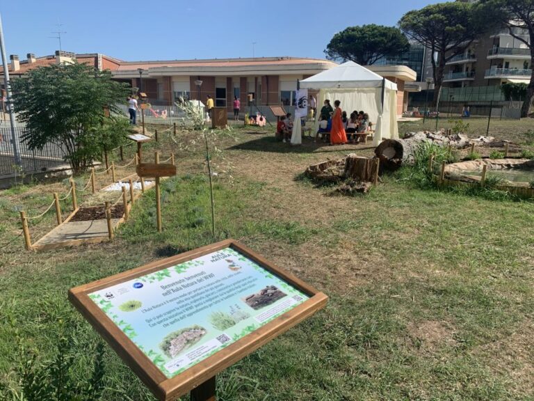 Spazi verdi nelle scuole, inaugurata a Roma la prima Aula Natura