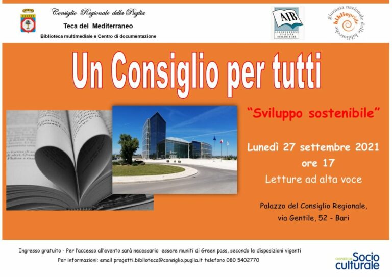 Teca del Mediterraneo aderisce al Bibliopride 2021