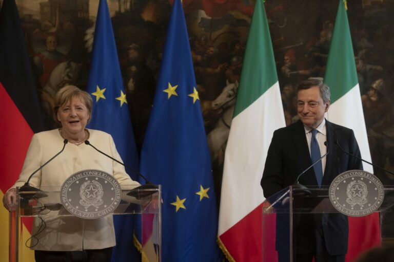 Draghi “Merkel determinante per l’Ue, ci mancherà”