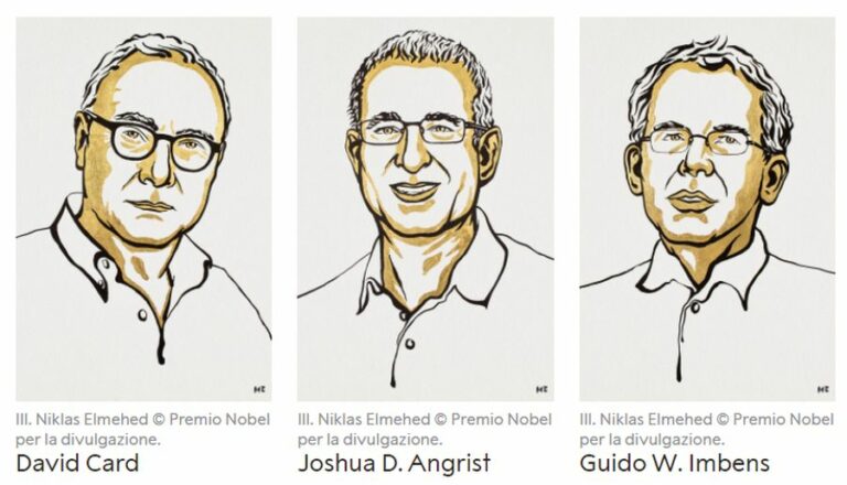 Premio Nobel per l’economia a Card, Angrist e Imbens