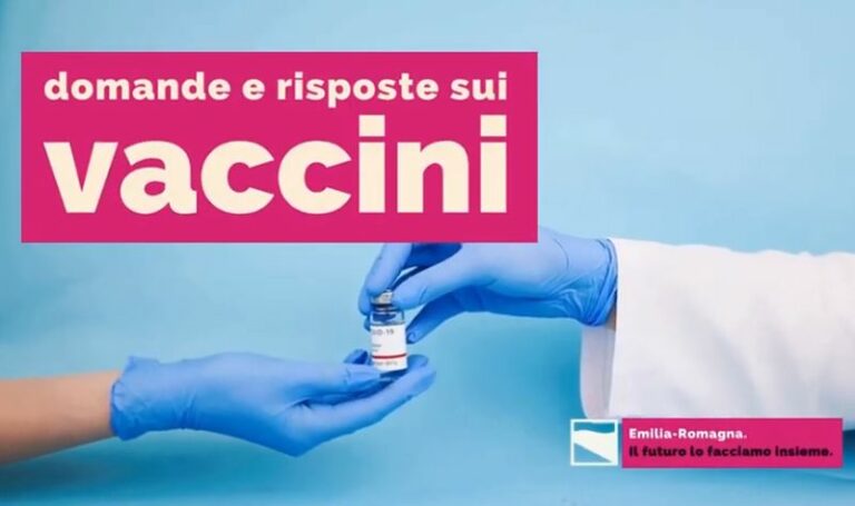 Vaccino, In E.Romagna 6 video pillole per ragionare su dubbi e fake news