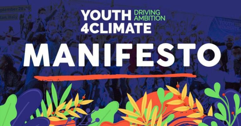 Il primo “Youth4Climate Manifesto” on line sul sito del MiTe