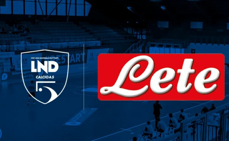 Calcio a 5, Acqua Lete partner ufficiale stagione 2021-2022