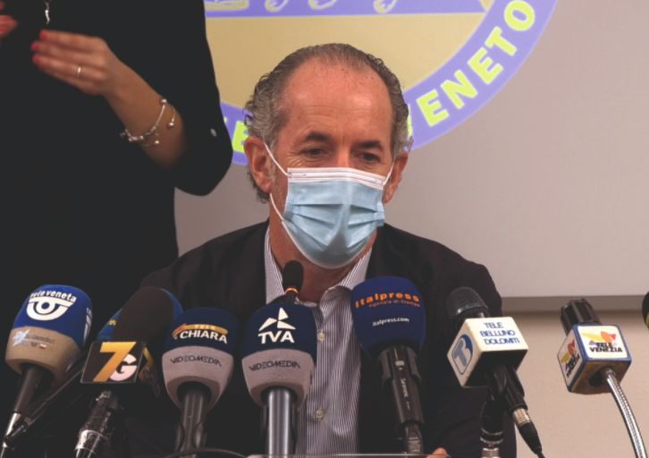Crescono i positivi in Veneto, Zaia “Non abbassare guardia”