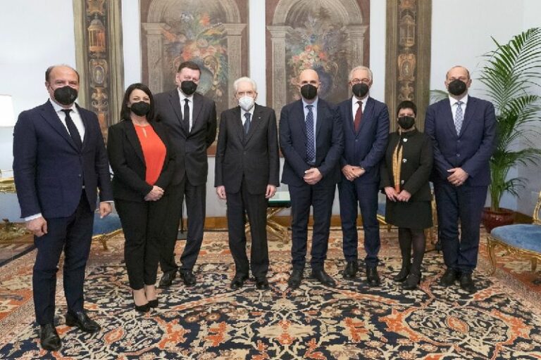 Delegazione dell’Unpli ricevuta da Mattarella