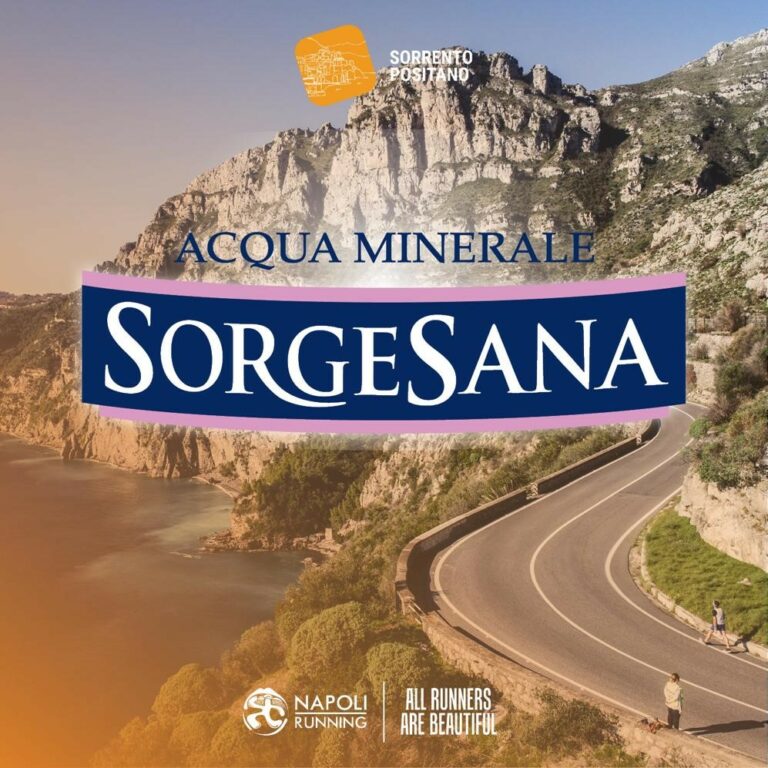 Sorgesana acqua ufficiale della maratona Sorrento-Positano 2021