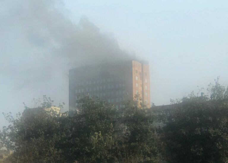 Incendio in ex Covid hotel a Milano, nessun ferito