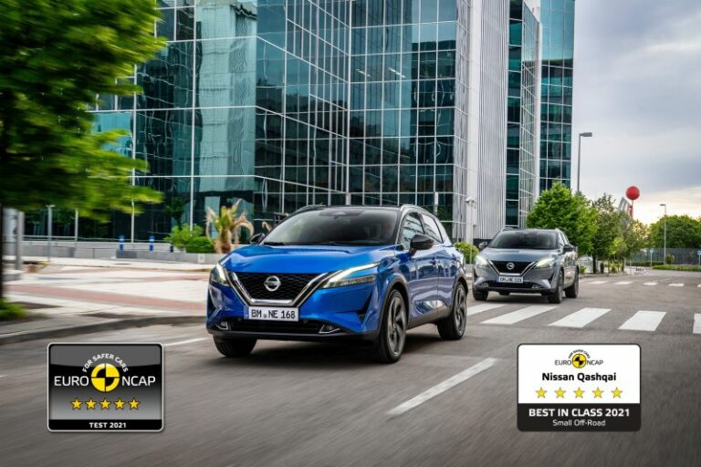 A Nissan Qashqai premio Euro Ncap Best in Class 2021