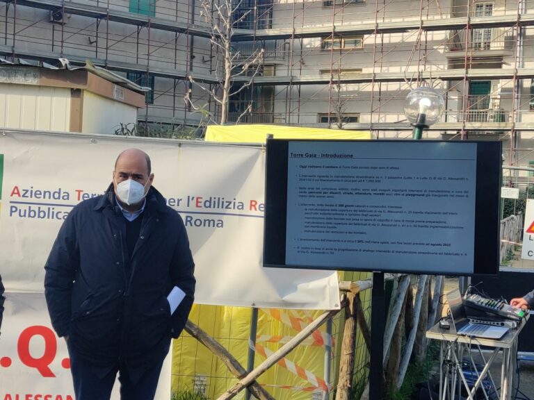Case Ater Roma, Zingaretti “Trenta cantieri in 17 quartieri”