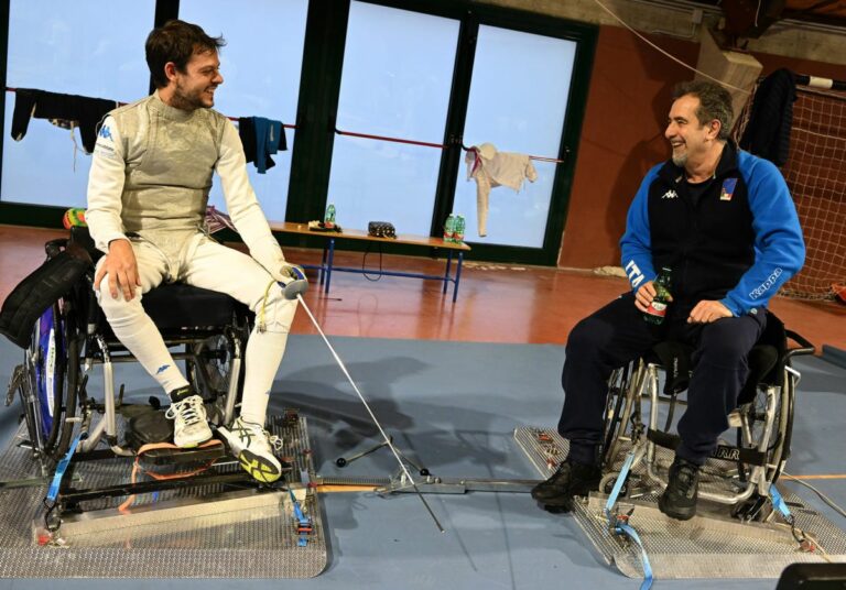 Azzurri olimpici e paralimpici del fioretto insieme a Sarnano