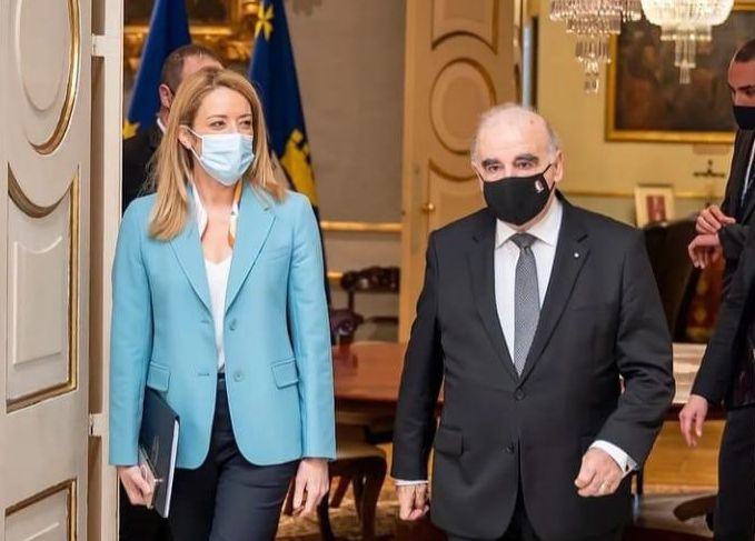 European Parliament, Metsola in talks with the President of Malta